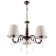 Virginia chandelier 3x40W E14 bronze 56x56x76 cm Bayerlux