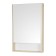 Aquaton Mirror Square "Scande 55", white color, oak Verona