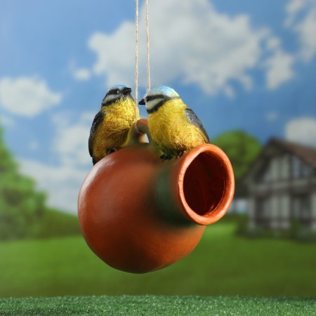 Suspended feeder "Birds" good souvenirs from polystone, 21x15cm, street-1