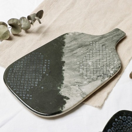 Ceramic “Stone” ceramic dish, 29.7x17.5 cm, gray color-2