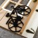 Decorative wood hooks "Bicycle on the lawn at the house" 20x2.5x30 cm