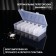 Organizer for storage, 18 cells, 23 × 12 × 4 cm