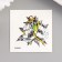 Tattoo on the body color "Crystal and flowers" 6x6 cm