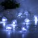 Garland “thread” 5 m with nozzles “soccer ball”, ip20, transparent thread, 20 LED, white glow, 8 modes, 220 V