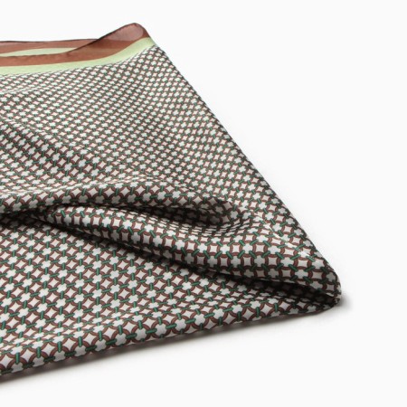 Women's scarf minku 70*70 cm, green-1
