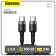 Cable Baseus, Type-C-Type-C, 5A, 100W, 2 m, gray+black