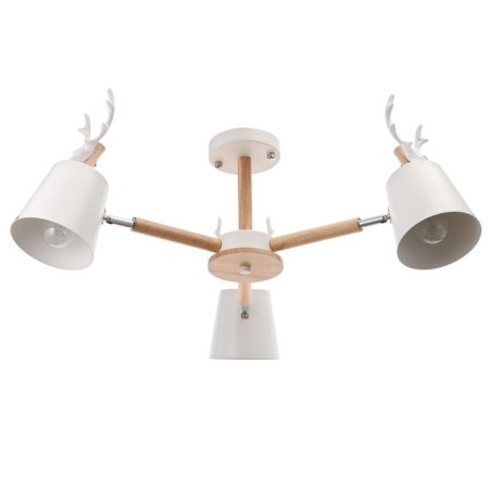 Chandelier 1073/3wt e27 60W white 72x72x50 cm