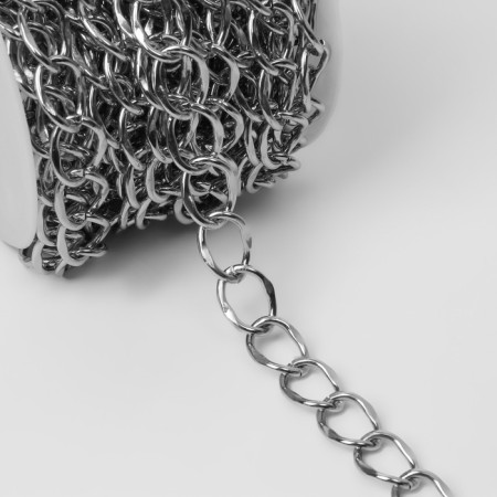 A chain for a bag, metal, 19 × 15 mm, 10 ± 0.5 m, silver color-1