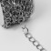 A chain for a bag, metal, 19 × 15 mm, 10 ± 0.5 m, silver color