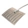 Aluminum shovel, 428 × 375 mm, with a metal bar, an aluminum stalk with a V-handle