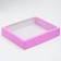 Box the team, cover is, with a window, lilac, 38 x 33 x 7 cm