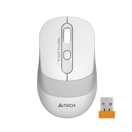 Mouse A4Tech FSTYLER FG10 White/Gray Optical (2000DPI) Wireless USB (3but)-1