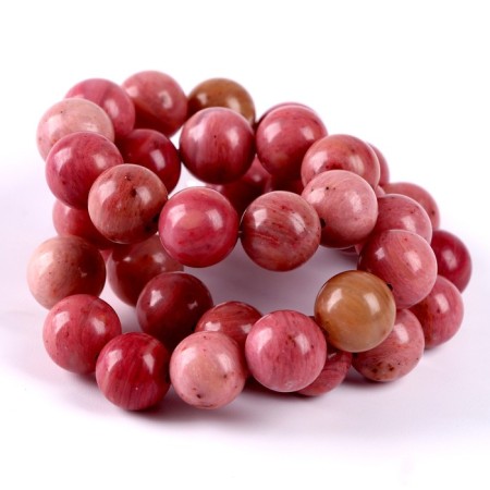 Beads made of natural stone "Rodonite" set of 36 pcs., Size 1 pc. - 10 mm-2