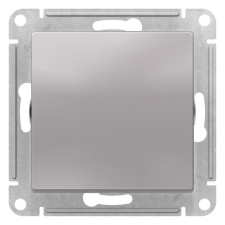 Выключатель SE ATLASDESIGN, 10 А, 1 клавиша, сх.1, механизм, цвет алюминий