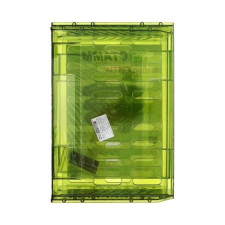 A set of horizontal boots for paper with wide loading "City", 3 pieces, on metal rods, green lime-2