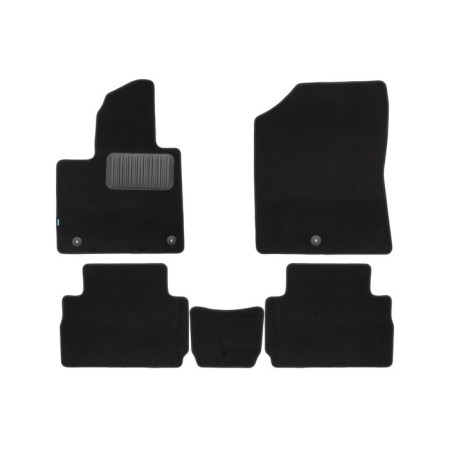 Premium salon rugs for Hyundai Santa Fe 2021-, crossover, 5 places, 5 pcs., Textile