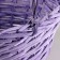 A set of baskets of 3 pcs, d38x17xh42 cm, lilac, willow