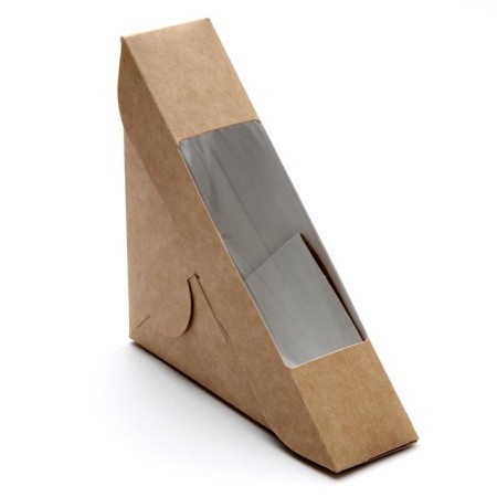 Packaging for sandwich, 12.5 x 12.5 x 4 cm