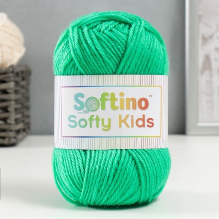 Yarn 100% acrylic "Softy Kids" 90m ± 5m 50 g color 48 green mint