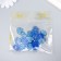 Decor for creativity Plastic "Heart" holography blue set 20 pcs 1.6x1.6 cm