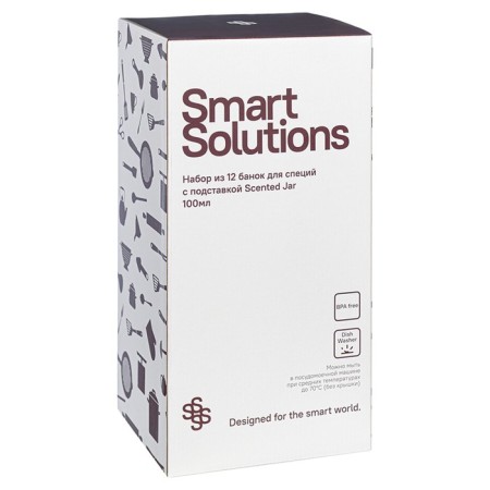 A set of cans for spices with a stand Smart Solutions Scented Jar, 100 ml, 12 pcs-3