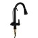 Zein Z7212 kitchen mixer, drinking water crane, with sliding pour, brass, black