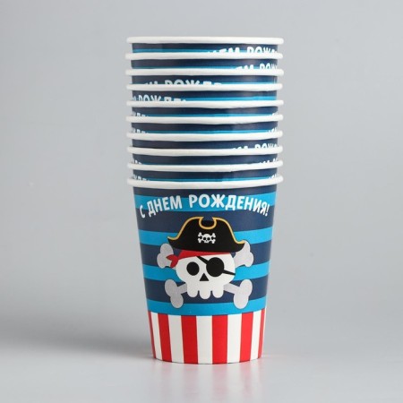 A single -single paper glass "Pirate", 250 ml-2