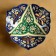 Rishtan ceramics "Flowers", 26 cm, blue