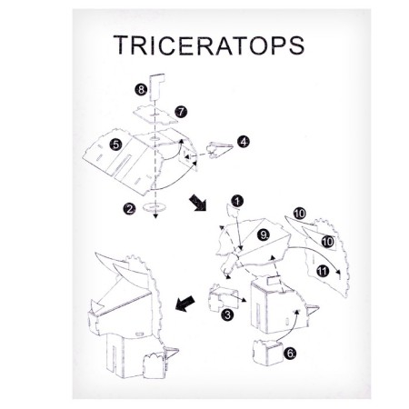 Set for creativity Sector 3d figures "Triceratops"-5