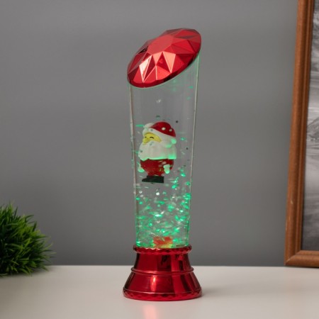 Lava Labe "Santa Claus" LED 3HAAA, USB red 6.5x8x23.7cm-5