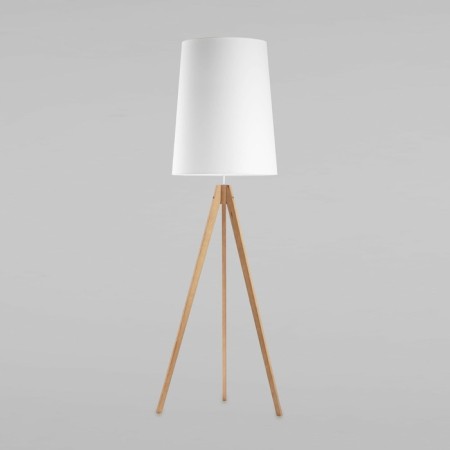 TK Lighting Walz 5047, E27, 1x60W, 550x550x1770 mm, light wood, chrome