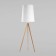 TK Lighting Walz 5047, E27, 1x60W, 550x550x1770 mm, light wood, chrome