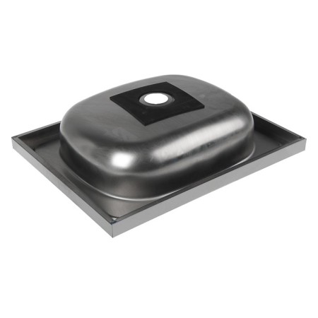 Kitchen sink "Vladiks", invoice, without siphon, 50x40 cm, stainless steel 0.4 mm-2