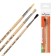 Set of brushes mix 3 pieces, calligrata No. 5 (Round: Squirrel No. 3, Goat No. 4; Flat bristles No. 6), wooden handle