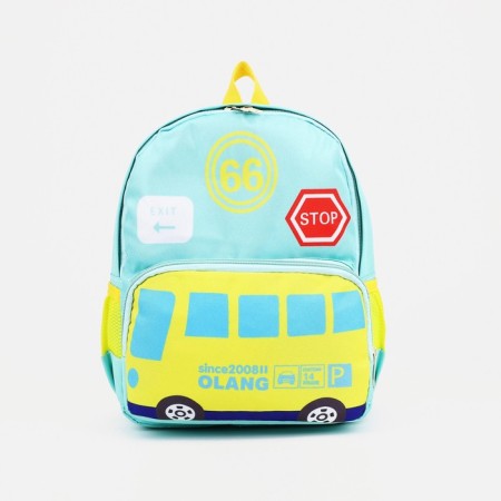 Baby backpack on lightning, turquoise color-3