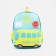 Baby backpack on lightning, turquoise color