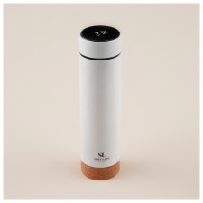 Thermos with thermometer Sima-Land Home, 500 ml, white color