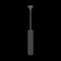 Suspension lamp Technical P038PL-01B, 1xGU10, 10W, 6.5x6.5x30 cm, black color