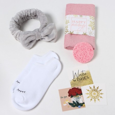 New Year's gift "Happy Holidys" towel and ACS-1
