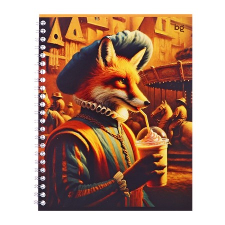 Notebook of 48 sheets in a cage, on the crest, “your deeds”, cover of shared cardboard, mix-4