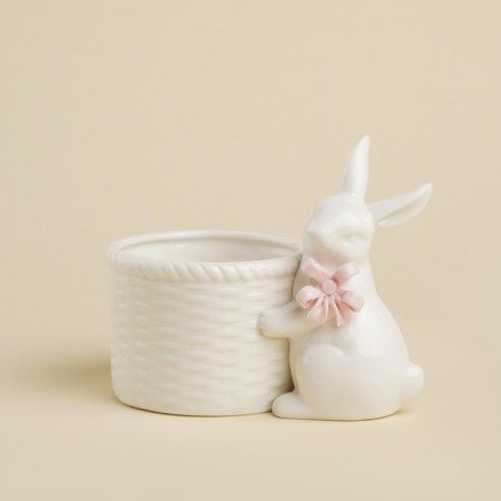 Sl Home "Forest Rabbit", 15 × 9 × 12.5 cm, white color