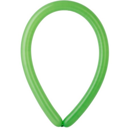Twisting ball 260, pastel, set 100 pcs., Green color-1