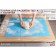 Rug with marking the valve "Erme", silicone, 70 × 50 cm, color mix