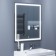 Mirror Uperwood Tanos, 70x80 cm, LED backlight, sensory switch, anti -recovery
