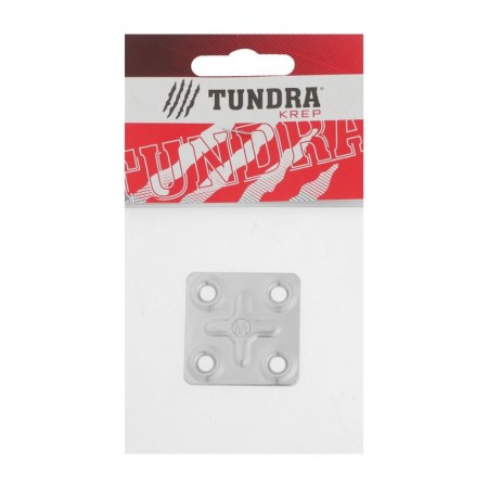 The plate fastener tundra Krep, 37x37x1.2 mm, zinc, in packaging 1 pc.-2