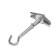 Anker "Tundra", ceiling, folding, spring, with a hook, white zinc, m5