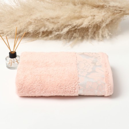 Terry towel Biscottom, 70x120cm, Persik color, 460g/m, cotton