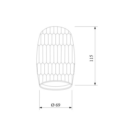 Ceiling accent Elektrostandard, DLN104 GU10 69x69 mm, IP20-3