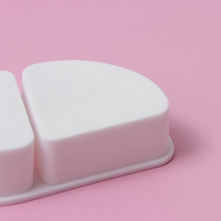 Mold Dolyana "Skolki", silicone, 10 × 5 × 2.2 cm, white color-2