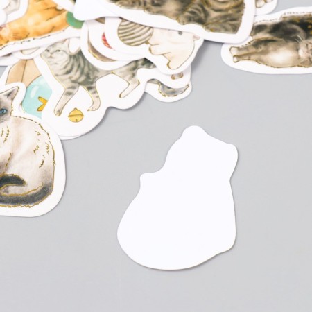 Stickers for the creativity of the "cat breed" embossing gold set 48 pcs 9x7x0.8 cm-3